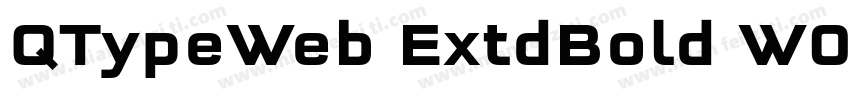 QTypeWeb ExtdBold W03 Regular字体转换